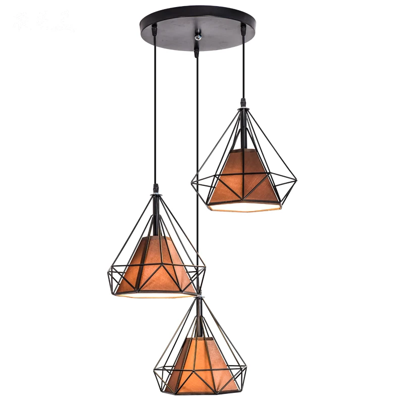 Simple restaurant chandelier lampshade shell creative wrought iron lampshade cafe bar aisle lighting accessories pendant light