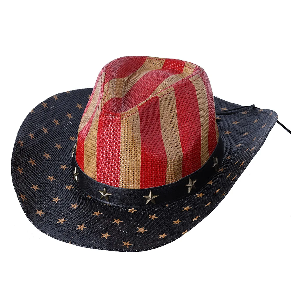 Мужская шляпа с американским флагом West Cowboy