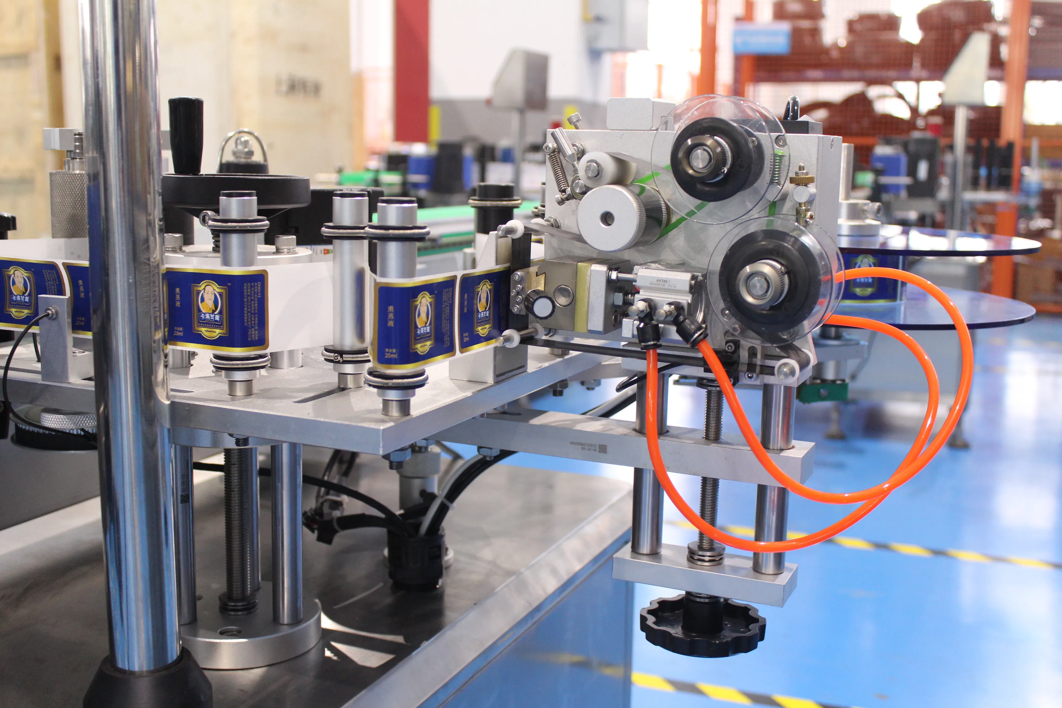 Automatic Plastic Pet Round Bottle Glass Jar Labeling Label Sticking Machine