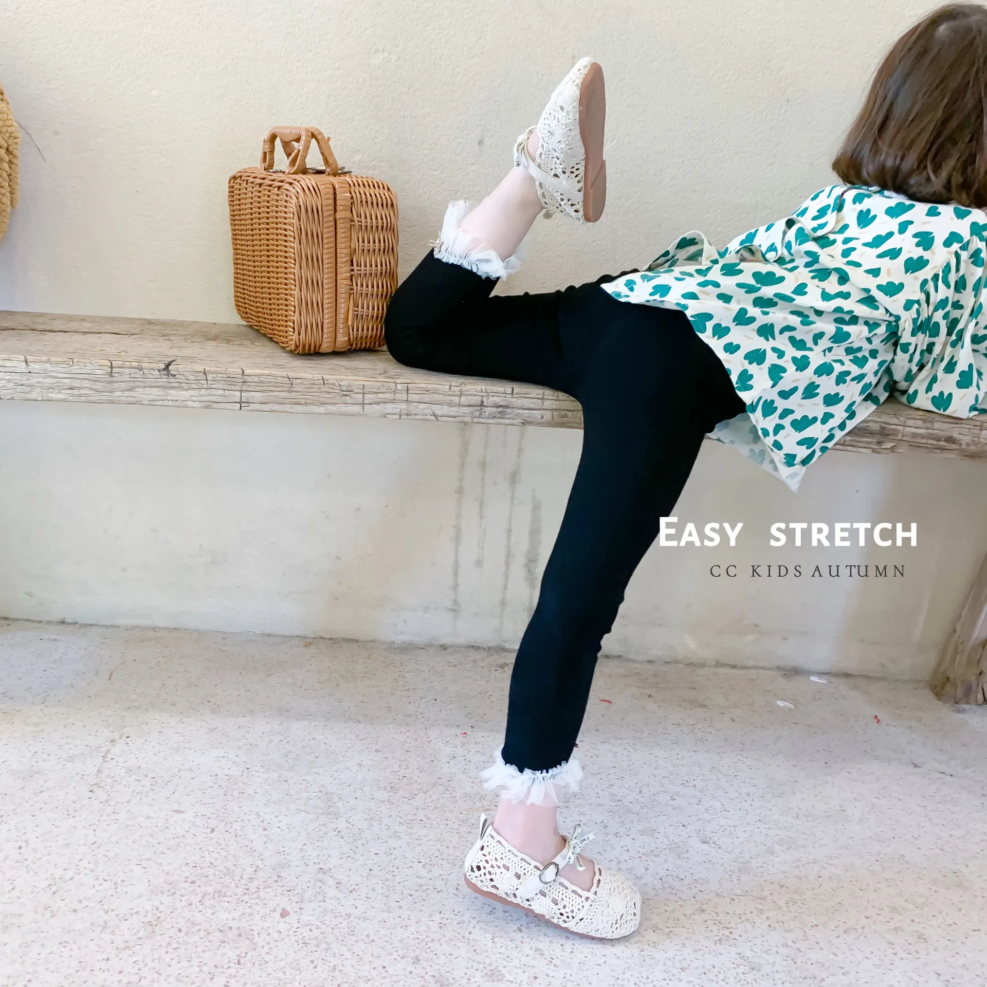 wholesale toddler fall winter warm thick soft cotton sweet ruffle lace kids little girl tights leggings custom