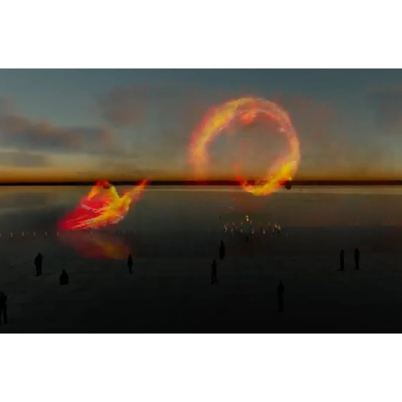 Multimedia Controlled Dancing Fountain Show Water Screen Projection Fountain