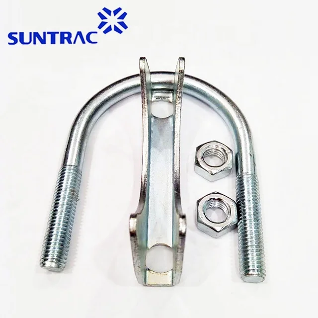 abrazadera M8 M10 Zinc Plated Heavy Duty Exhaust Muffler saddle U bolt hose Clamp