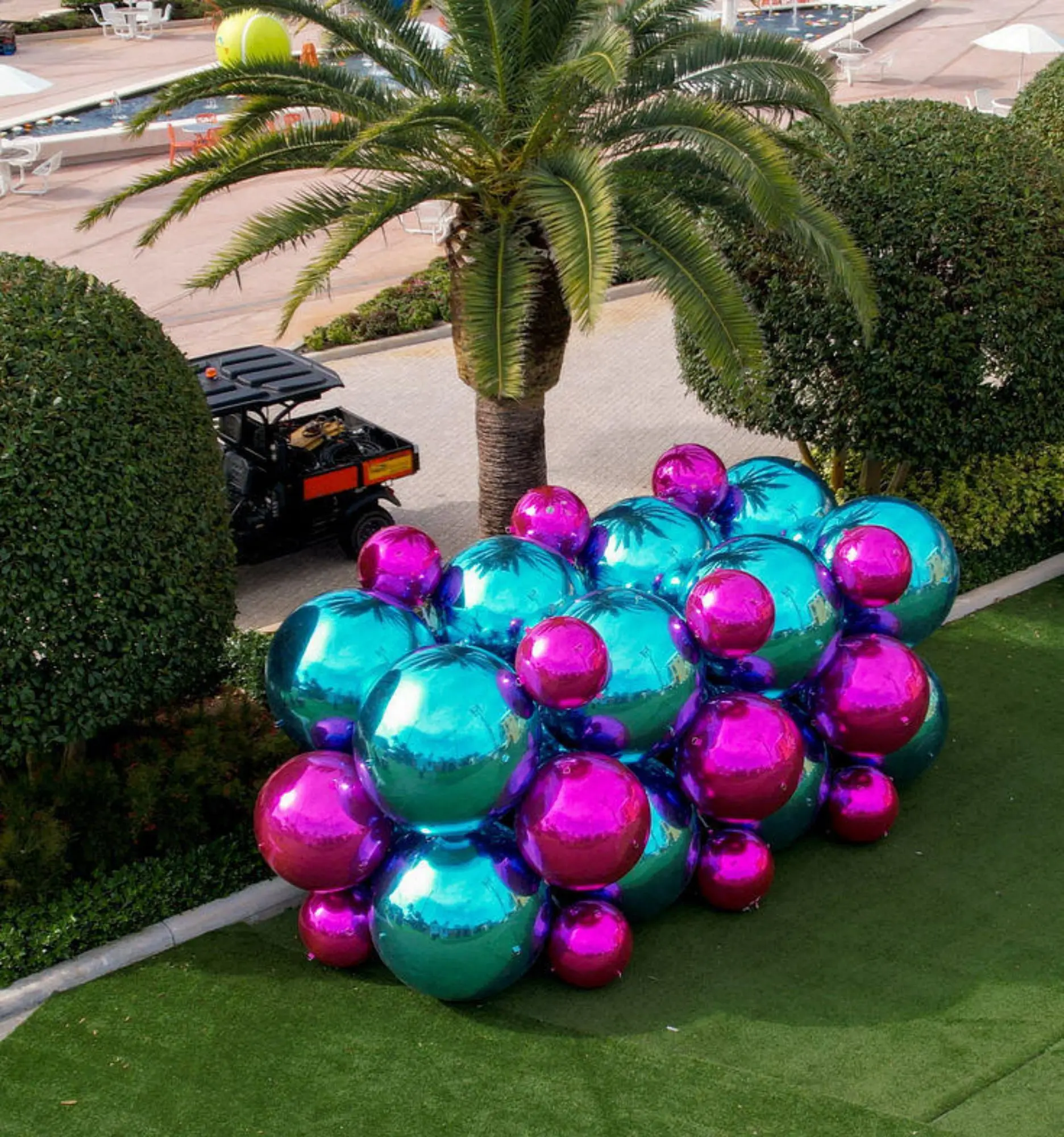 Inflatable Mirror Balls Sphere PVC Large Reflective Mirror Balloon Big Shiny Ball For Disco Christmas Wedding Party Events Decor