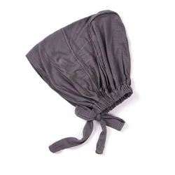 2022 New Underscarf Custom Plain Instant Silk Cotton Hijab With Inner Jersey Bonnet Caps Headscarf Long Satin Shawl Scarf