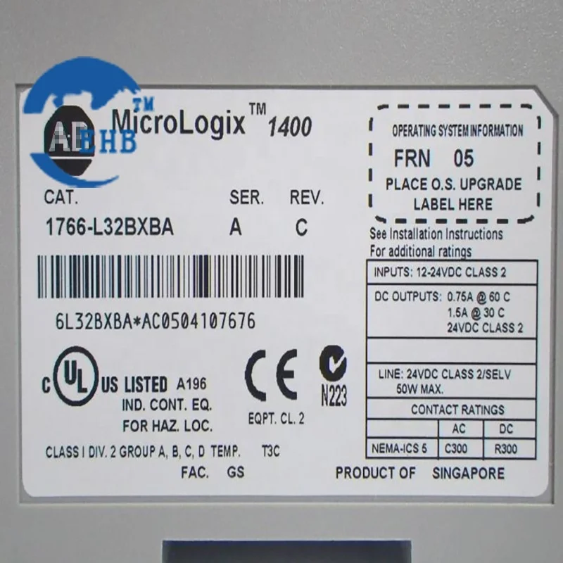 
PLC MicroLogix 1400 32 Point Controller 1766-L32BXBA 