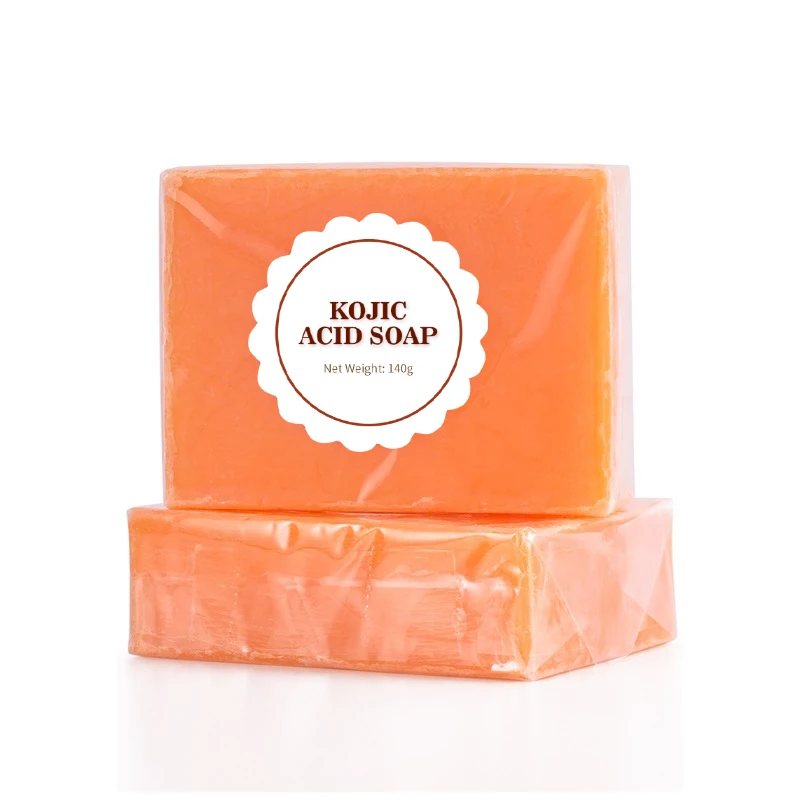 Organic Natural Solid Kojic Acid Soap Glycerin Honey for Deep Skin Brightening Turmeric & Charcoal with Lavender Fragrance