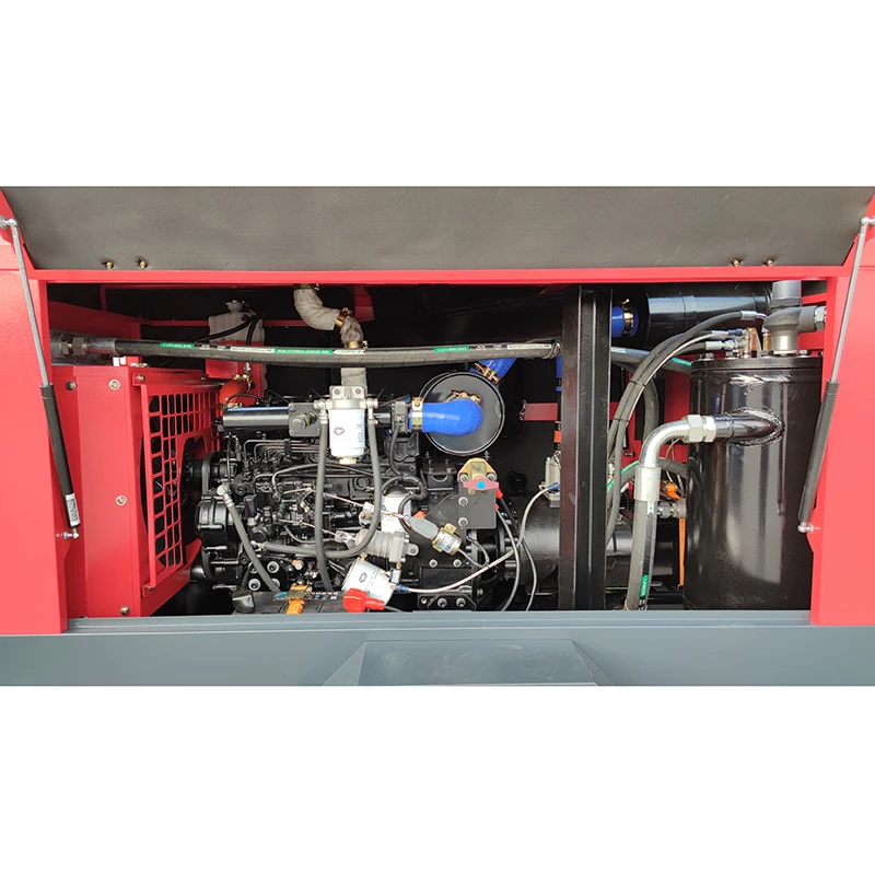 diesel air compressor180 cfm 185 cfm Portable Diesel Engine Air Compressor drilling machine