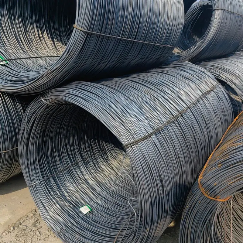 Hot Rolled Sae1006 1008 1010 Q195 Q235 1045 Alloy Mild Ms 5.5mm 6.5mm Carbon Steel Wire Rod