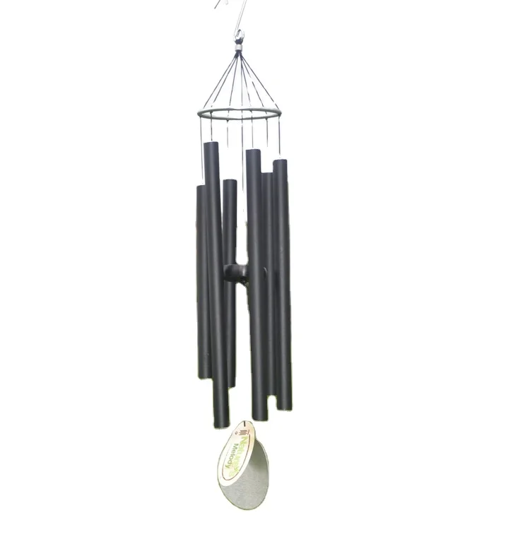 Memorial Lucky Wind Chimes Musical Sound Golden Melody with Hook Pendant Wind Chime for Garden Patio
