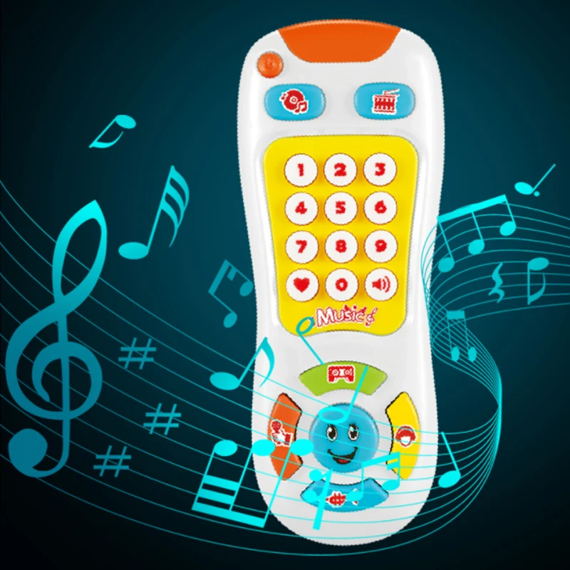 Детские Электрический выключатель света звукового пульта дистанционного управления игрушки Обучающие Детские музыкальный телефон