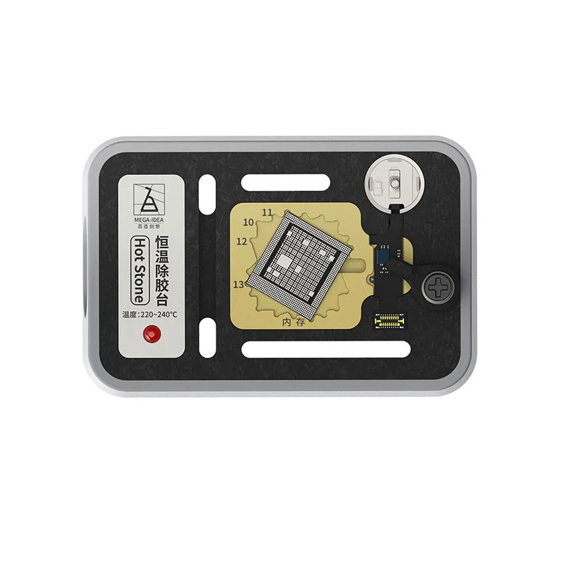 Qianli For iPhone 7/8/X/XS/XS MAX Motherboard NAND CPU Fingerprint IC Chip Desoldering Station Preheater Glue Removing Separator