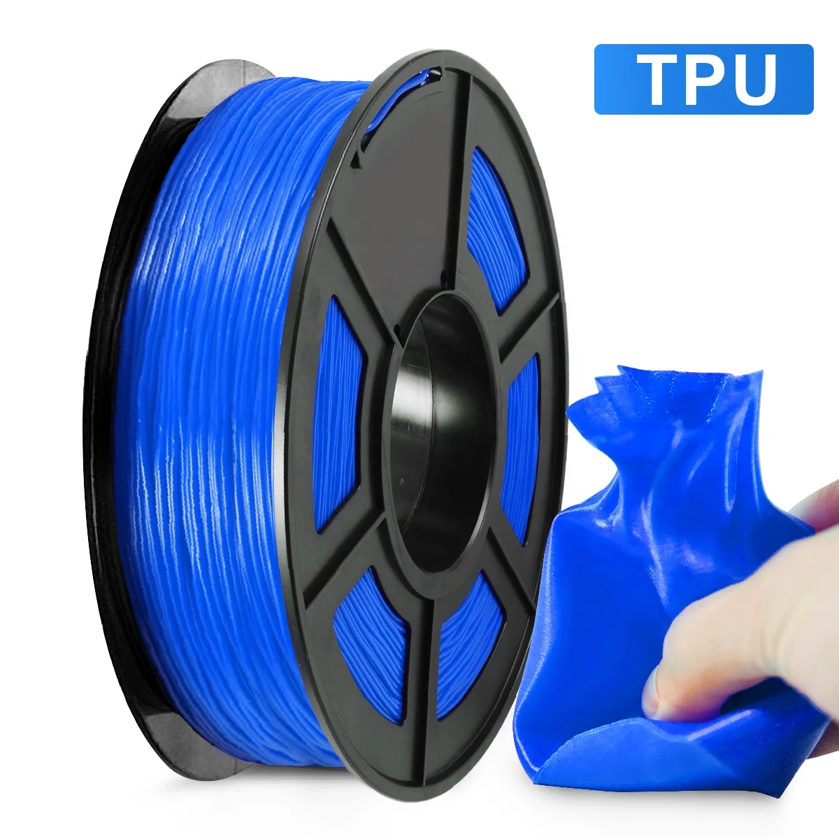 
1.75Mm 1Kg TPU 3D Roll Spool Filament for 3D Printer 