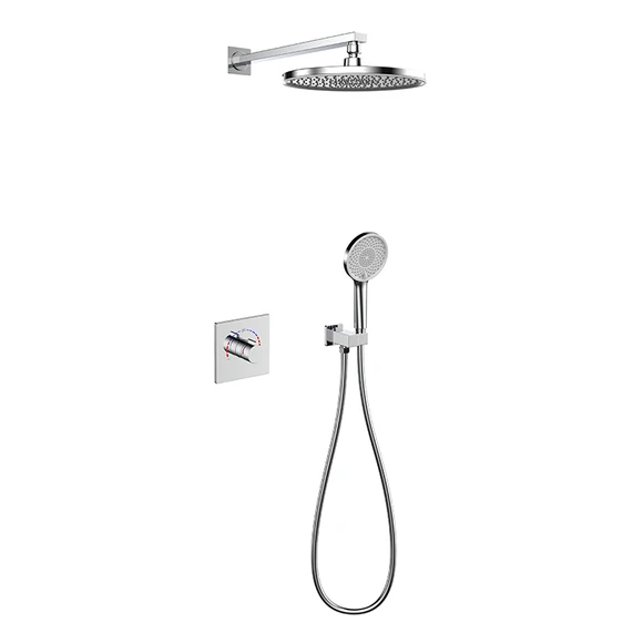 Bathroom Sink Vessel Ware Mounted Brass Concealed Mixer Shower Taps Square Waterfall Basin Faucets