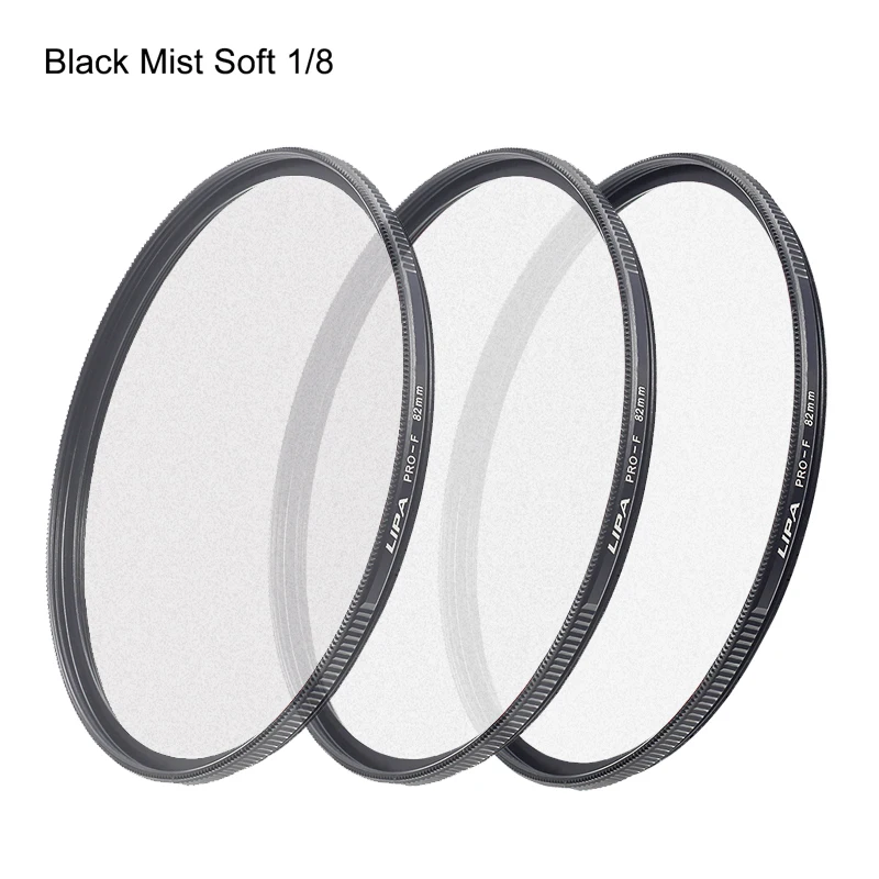 Заводская концепция OEM смягчает морщины и пятна черный профессиональный мягкий фильтр против тумана 49-82 мм фильтр для объектива камеры