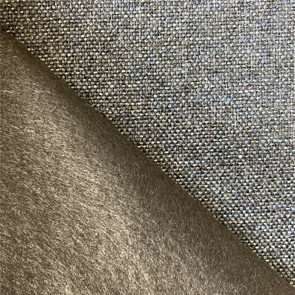 Rainbow Linen Sofa Fabric Dyed Striped Polyester Faux for Home Decor Woven Plain Style for Bag Use Home Textile