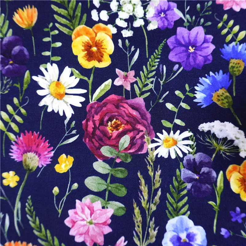 Wholesale customized good quality Soft and recyclable 95% organic bamboo 5%spandex fabric for Baby Cloth, 230-250GSM