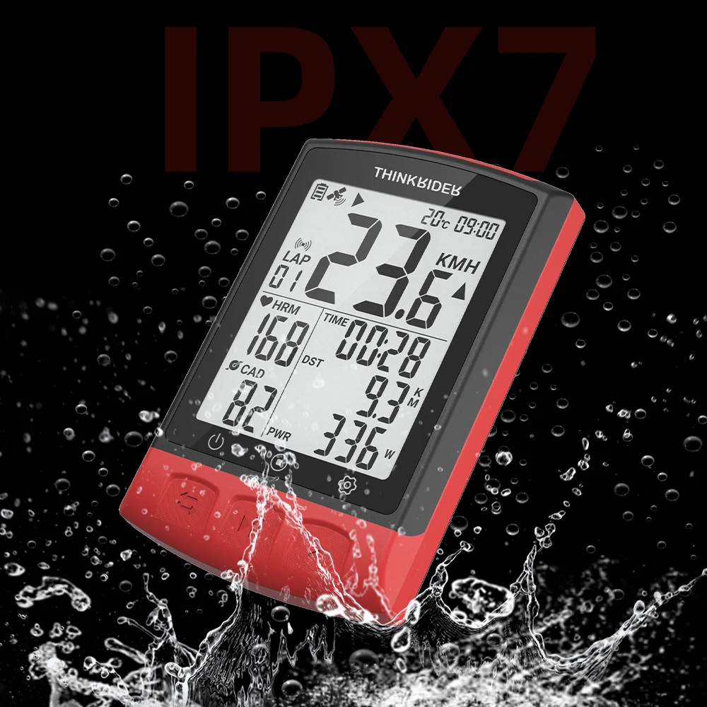 ThinkRider Wireless bike computer GPS bicycle computer speedometer cycling speed computer