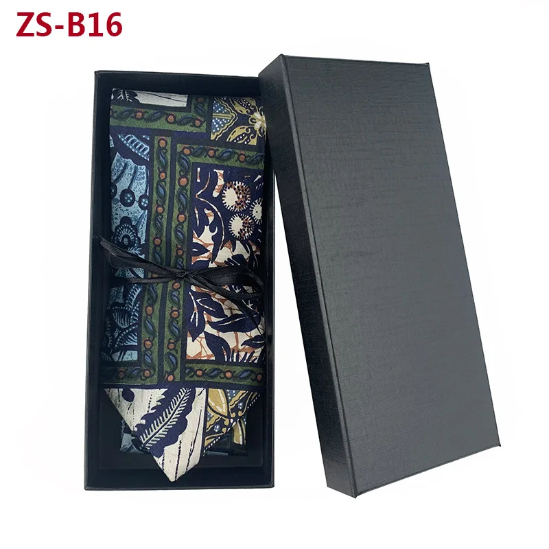 Handmade 100% Organic Silk Paisley Floral Cravat Necktie Men Tie