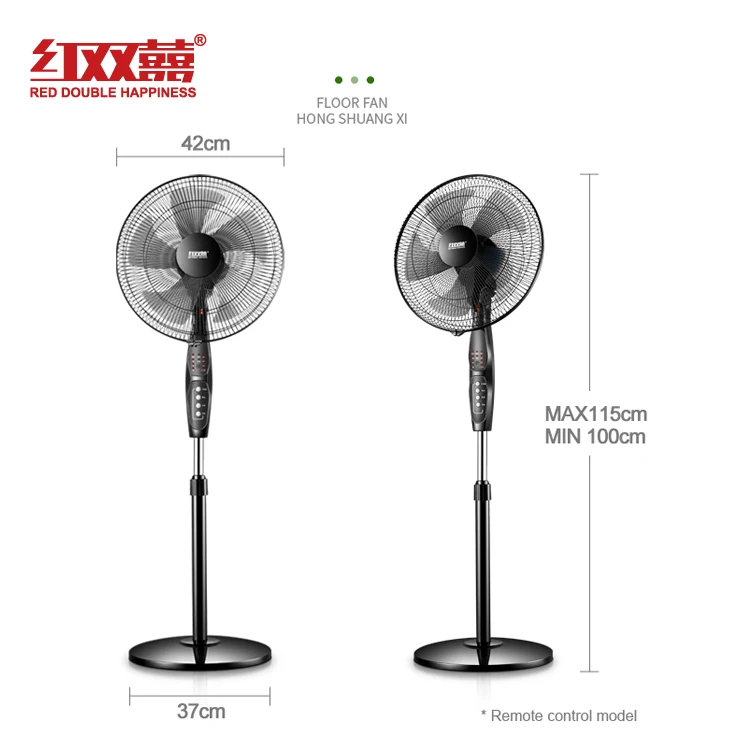 China Performance Adjustable Standing Fan Air Circulator Home Use Pedestal Stand Fans