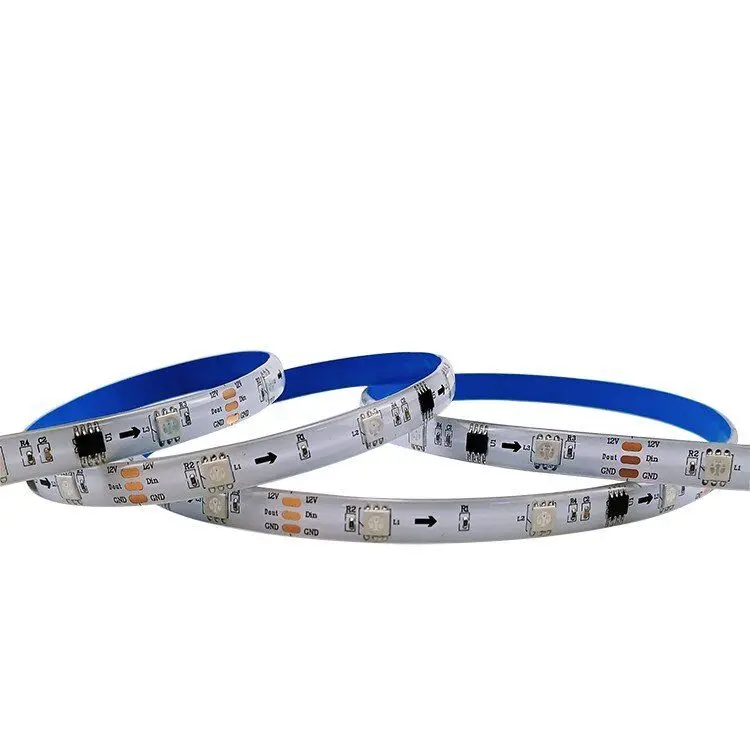 Оптовая продажа 12 В волшебная цветная светодиодная Гибкая Пиксельная лента Адресуемая rgb Светодиодная ws2811 19703 1903 IC пиксель ленточная