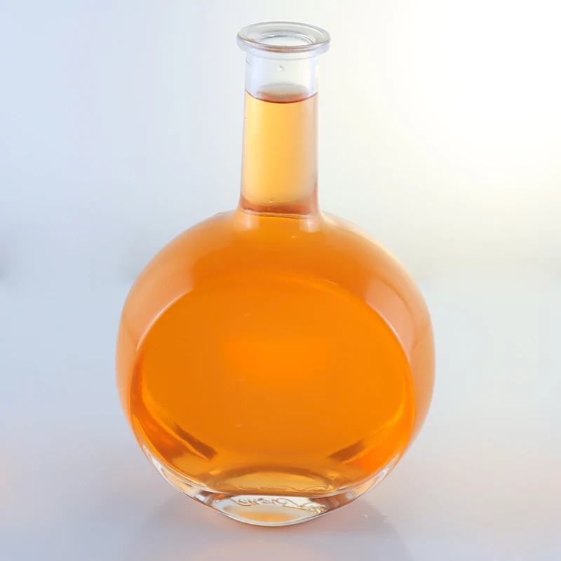 Factory wholesale custom extra white flint 375ml 500ml liquor bottles empty vodka brand whiskey spirits glass bottle