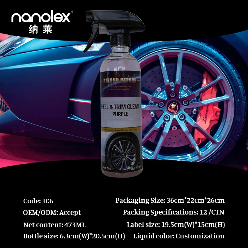 Nanolex 106 бесплатный образец самые продаваемые продукты спрей для удаления железа 500 мл колеса автомобиля и бесплатные образцы краски