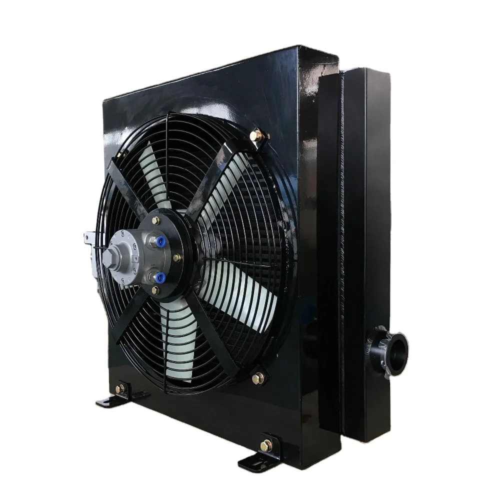 Competitive price hydraulic oil cooler oil air cooler heat exchangers with hydraulic motor
