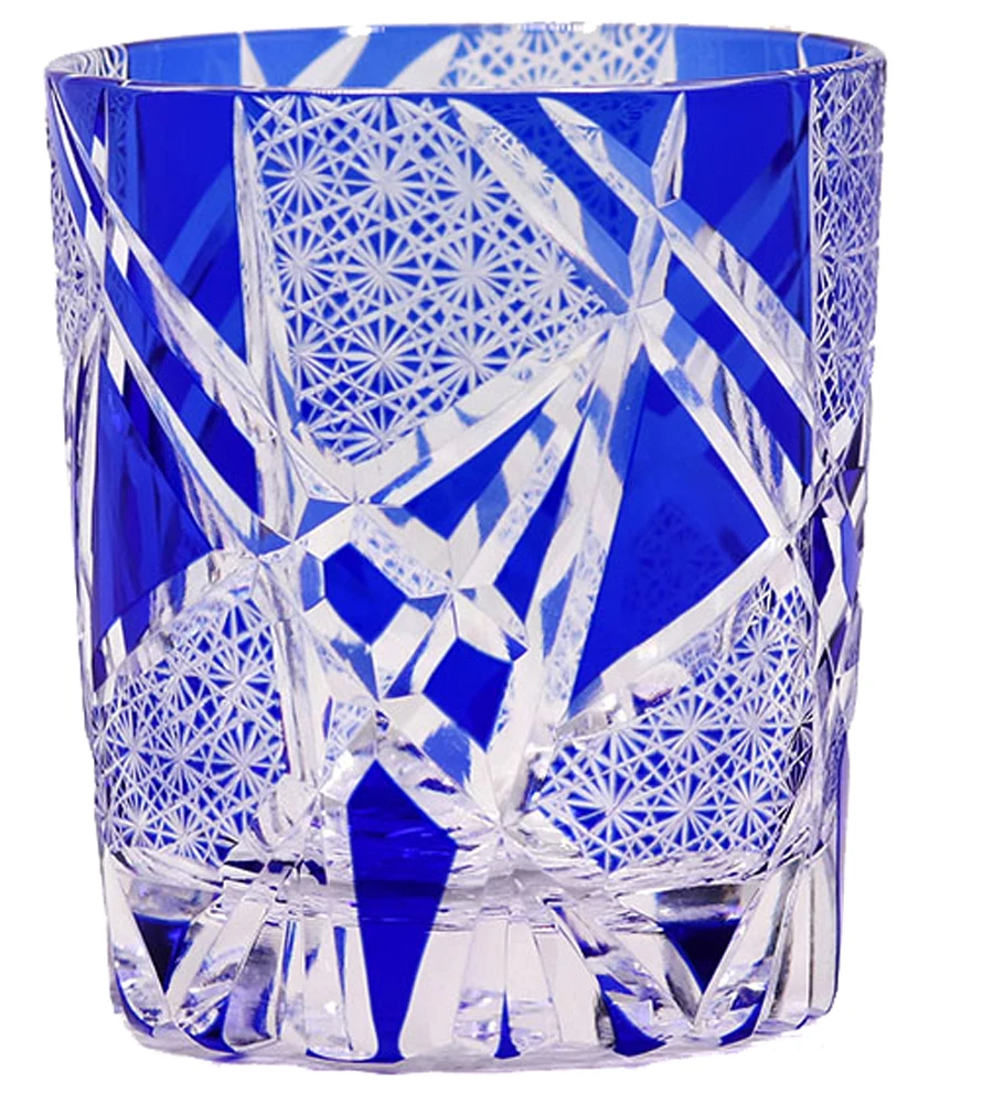 Delicate Glasses 270ml Edo Kirik oGift Package Exquisite Hand Cut To Clear Red Crystal Drink Water Glass Whiskey Cup Wine Glass