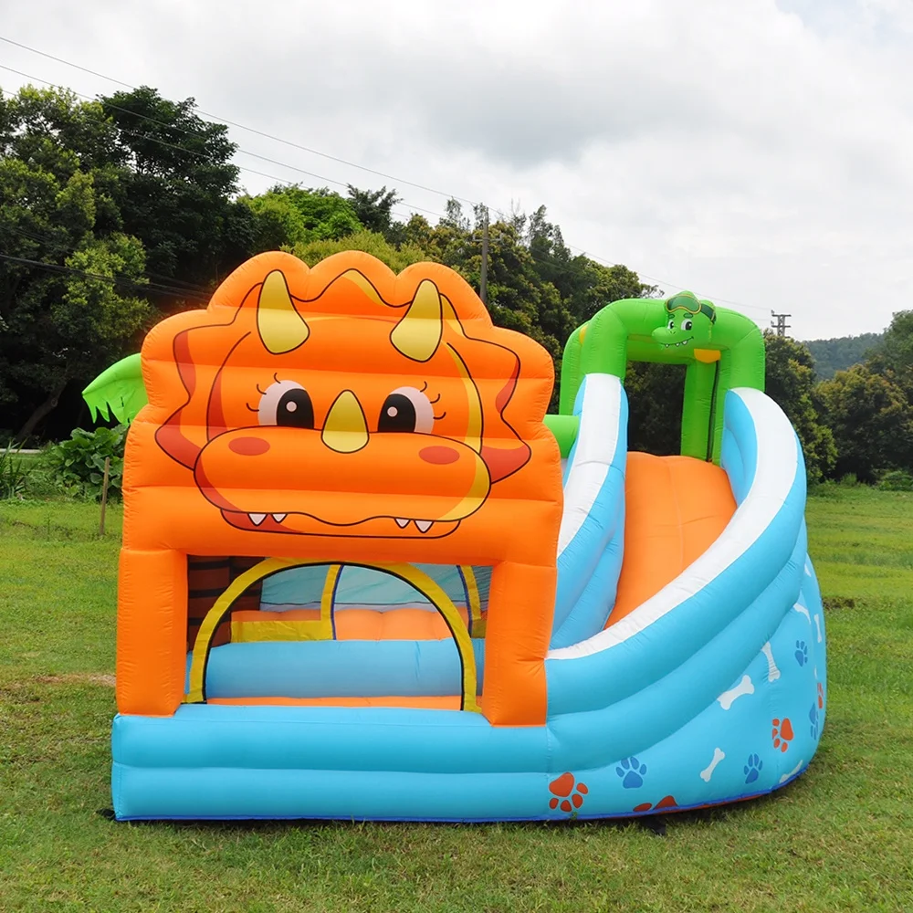 Hot selling commercial cheap inflatable bodyguard jumping bouncy castle with slide bouncing house inflatable park