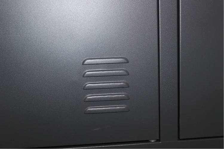 Factory directly black kd school office gym storage cabinet 9 door steel locker