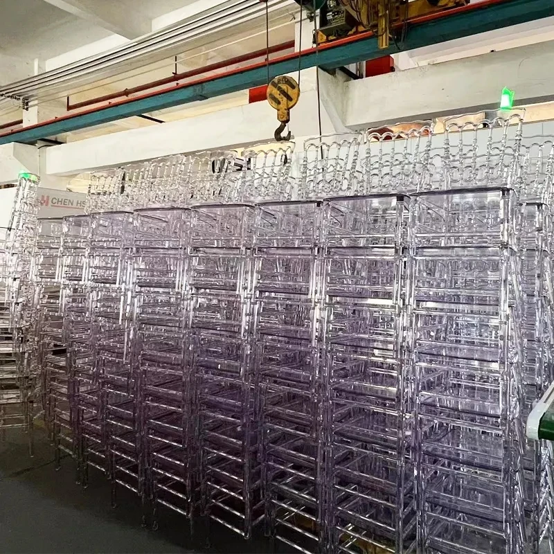 Бесплатный образец оптовая продажа Прозрачное Кресло Chiavari пластиковое акриловое кресло Phoenix Napoleon Hotel свадебное