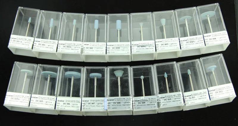 YUCERA Dental Lab  Polishing Grinding Head Burs Tools polish Abrasive Tips Materials For Crowns & Removable Denture