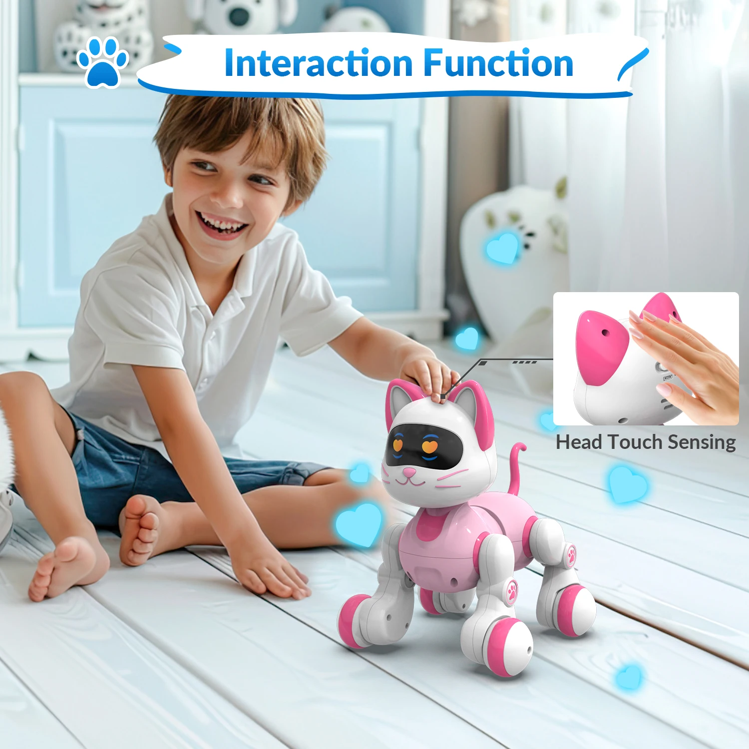 kids educational rechargeable electric dancing interactive programable intelligent remote control robot cat