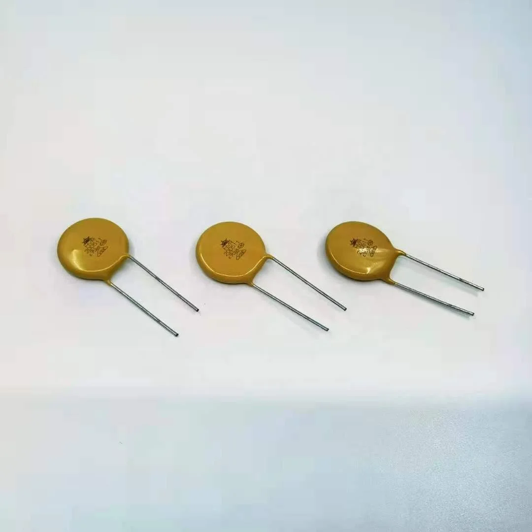 China ODM electronics components , yellow MOV 20mm  HVR20D511K zinc Oxide  Varistor for power supply equipment