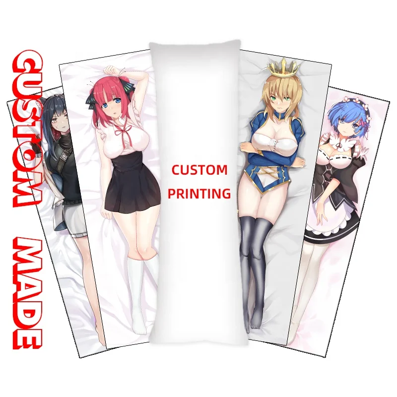 Anime hug pillow body pillow custom design  naked sexy anime girls
