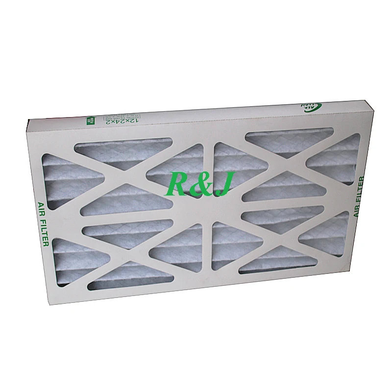 20x25x1 HVAC фильтр картонная плиссированная Панель AC печь предварительный воздушный для вентиляции G4 F5 F6 F7 F8 F9