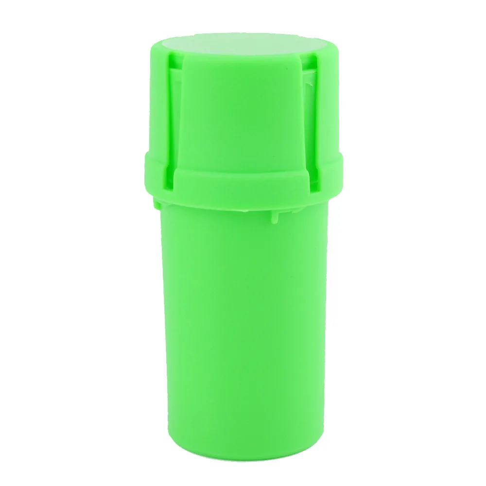 Wholesale plastic herb grinder weed storage container stash jar weed grinder custom logo