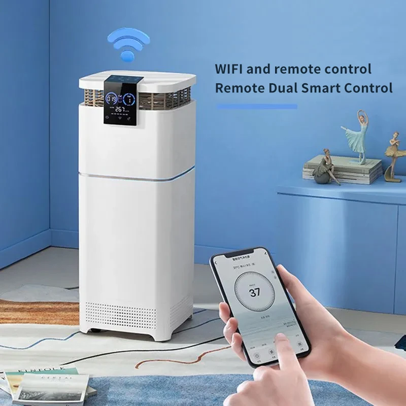 Hot Sale CE Fresh Air Sterilizer Large Smart Home Ion Wifi Remote Control True H13 HEPA Filter Air Purifier For Hotel Hospital