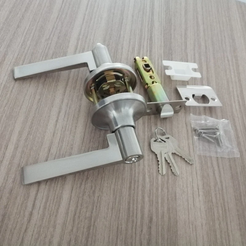 Exterior Door and Front Door Keyed Entry Zinc Alloy Door Lever Lock