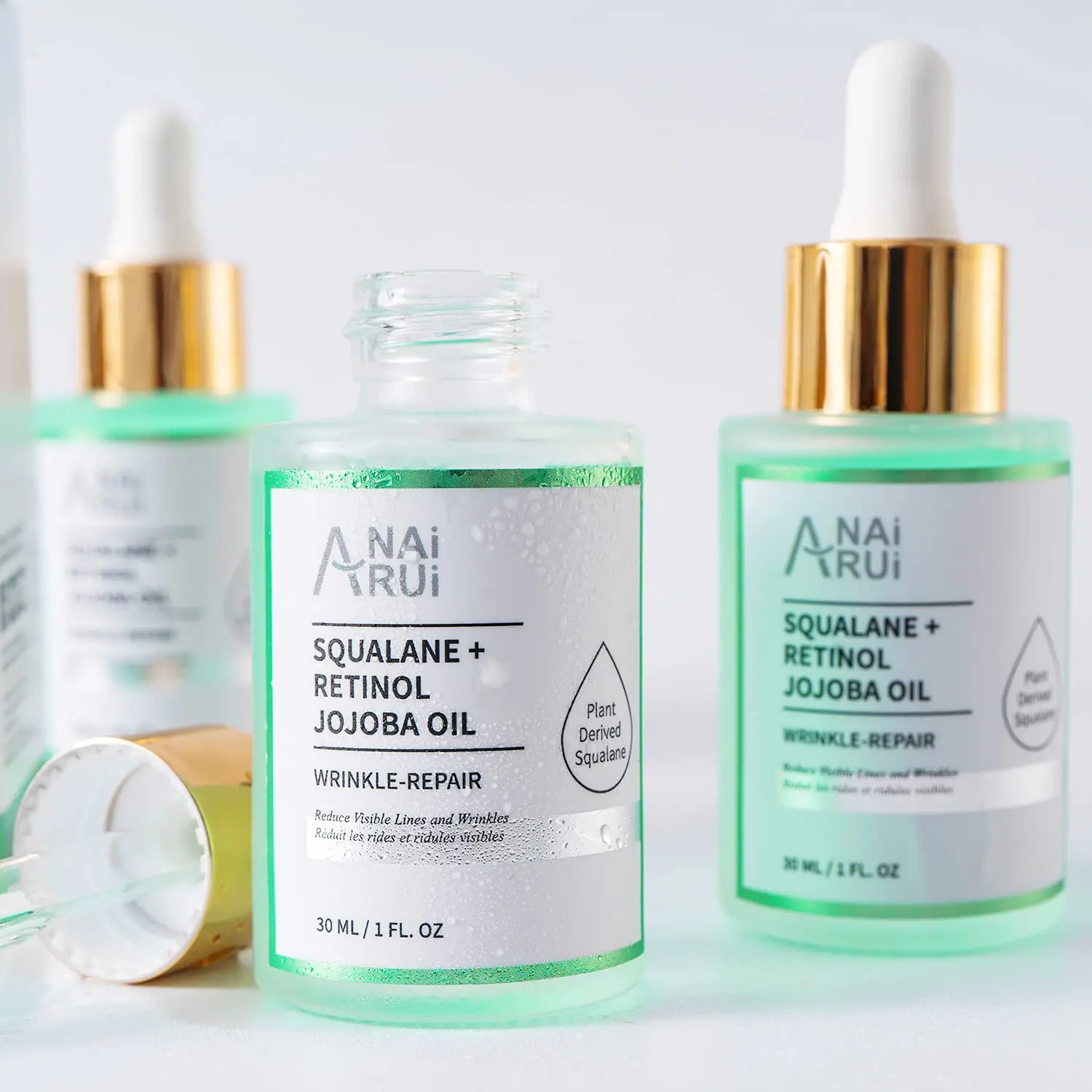 In stock Squalane Retinol Jojoba Oil for Face, body, hair, nail Nourish Moisturize Fine Lines and Wrinkles Anti Aging Facial Oil