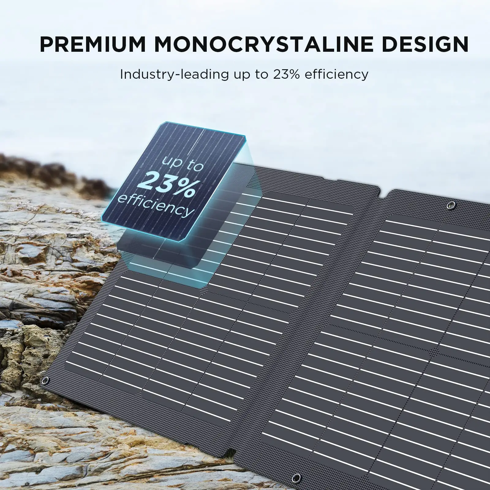 EcoFlow 160W Portable Solar Panel,Foldable,215-22% Efficiency