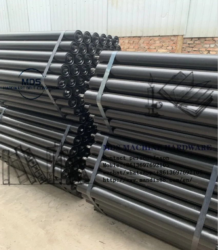 mining belt conveyor roller, return idler roller, carrying idler roller