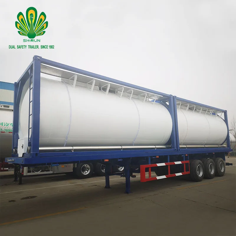 ISO T75 20ft 40ft LNG liquid co2 tanker container for sale