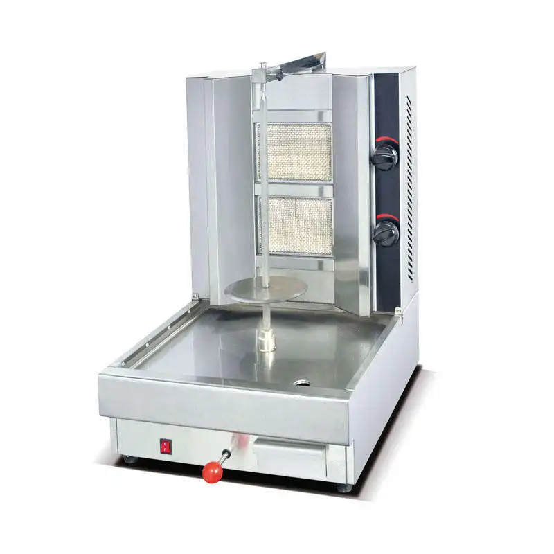 3 burners shawarma kebab machine Commercial Gas Grill bbq industrial rotary bbq grill