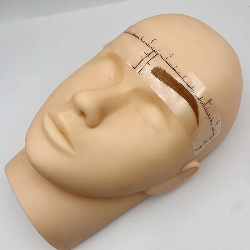 Private Label Microblading Brow Drawing Card PMU Eyebrow Stencil Sticker for Permanent Makeup Training Class