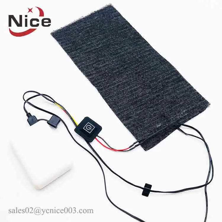 Carbon fiber heating elements for winter clothing
