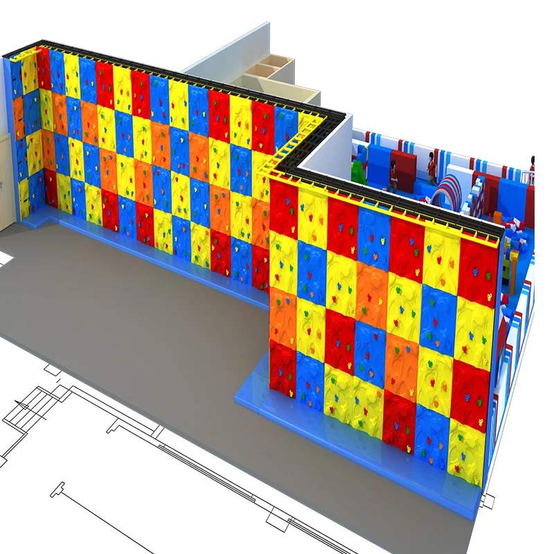 Multifunctional Indoor Outdoor Climbing Kids playground equipment children indoor playground climbing wall for sales