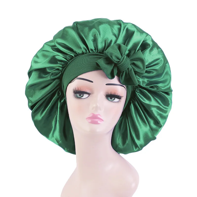 Syh856 Silk Bonnet for Sleeping Women Satin Bonnet Hair Bonnet Night Sleep Cap Scarf wrap for Curly Hair with tie Band