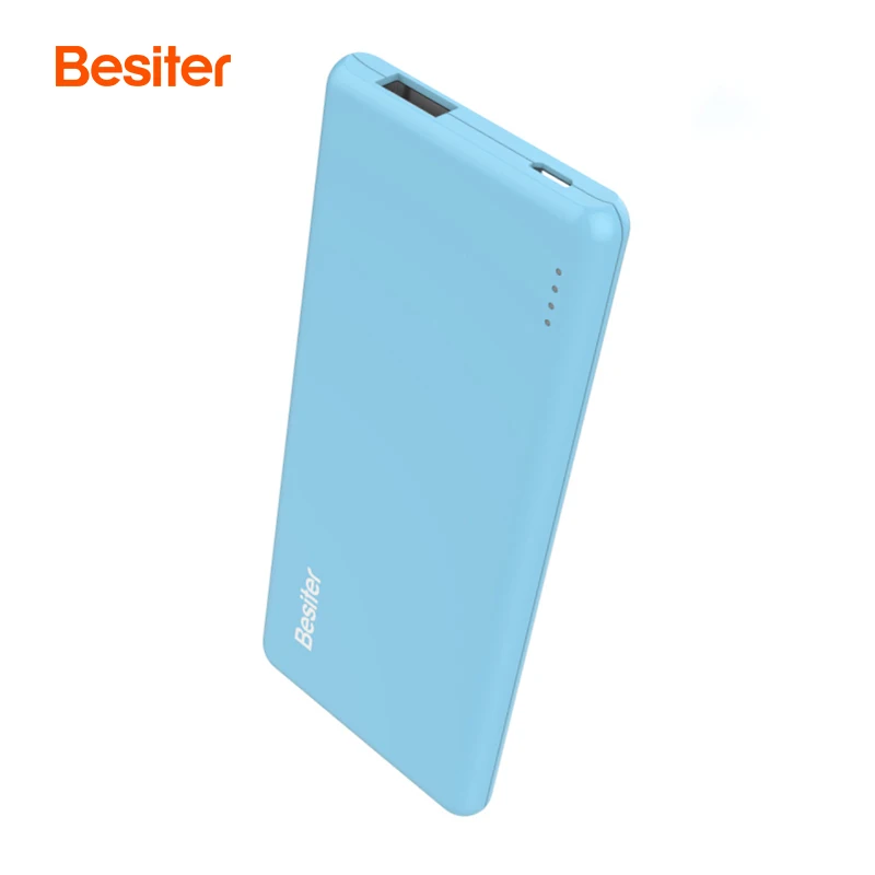 
Super mini flat small portable white 10000mah powerbanks Cute usb small power bank 10000 mah custom logo for mobile phones 