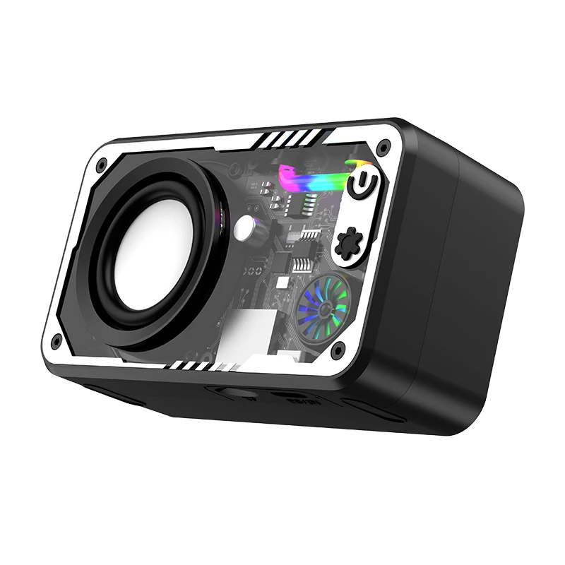 Бамбуковый динамик мини современный ПК rgb светодиодные колонки для компьютера мультимедийные сабвуферные колонки для ПК компьютера